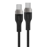Töltő és adat 60W USB-C - USB-C káfehér Acefast "C11-03" - 3A - 1.2m - black