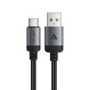 Töltő és adat USB-A - USB-C káfehér Acefast "C20-04" - 3A - 1.2m - black