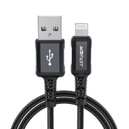 Töltő és adat USB-A - Lightning káfehér Acefast "C4-02" - 2.4A - 480Mbps - 1.8m - black