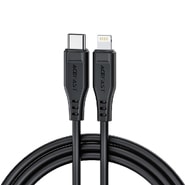 Töltő- és adatátviteli 30W USB-C - Lightning káfehér Acefast "C3-01" - 480Mbps - 1.2m - black