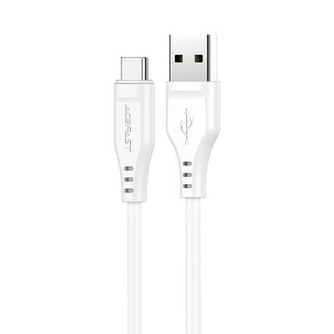 Töltő és adatátviteli 60W USB-A - USB-C káfehér Acefast "C3-03" - 480Mbps - 1.2m - white