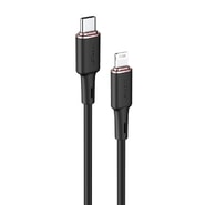 Töltő és adat 30W USB-C - Lightning káfehér Acefast "C2-01" - 480Mbps - 1.2m - black