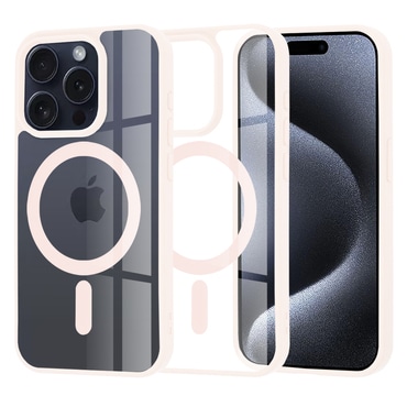 Tok Techsuit "MagSafe Pro" iPhone 15 Pro készülékhez - rózsaszín