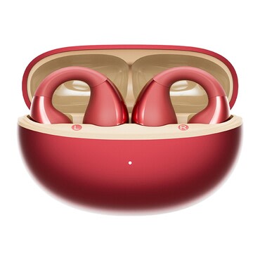 Bluetooth fülhallgató QCY "Crossky Clip C30S" nyitott fül dizájnnal - red