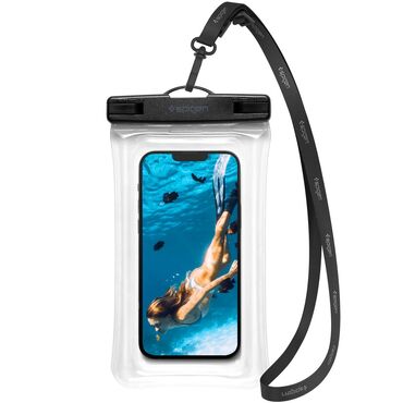 Vízálló tok Spigen "A610" IPX8 telefonokhoz 6.9"-ig - clear