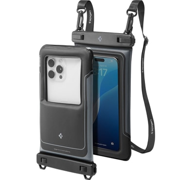 (2-pack) Vízálló tok Spigen "A611P (ACS09348)" IPX8, telefonokhoz 6.9"-ig - matte black