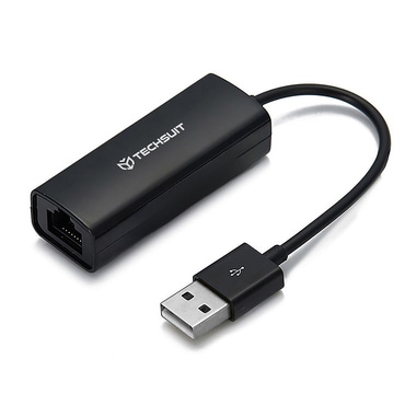USB-A - RJ45 hálózati adapter Techsuit "NetLink AC19" 100Mbps - black