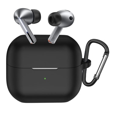 Silikon tok Techsuit Samsung Galaxy Buds 3 / 3 Pro / 3 FE készülékhez - fekete