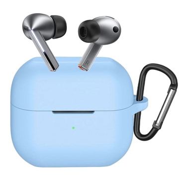 Silikon tok Techsuit Samsung Galaxy Buds 3 / 3 Pro / 3 FE készülékhez - világoskék