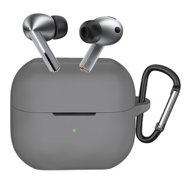 Silikon tok Techsuit Samsung Galaxy Buds 3 / 3 Pro / 3 FE készülékhez - szürke