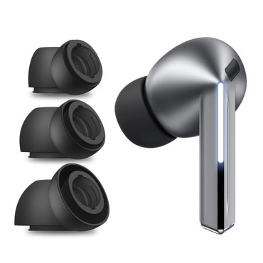 (3-pack) Silikon fülhallgató dugók Techsuit "AirVibe ET3" Samsung Galaxy Buds 3 Pro készülékhez - fekete