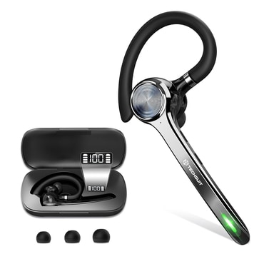 Bluetooth fülhallgató Techsuit "NeXound G7" Bluetooth 5.1 ENC-vel, LED-del és 72h akkumulátorral - fekete