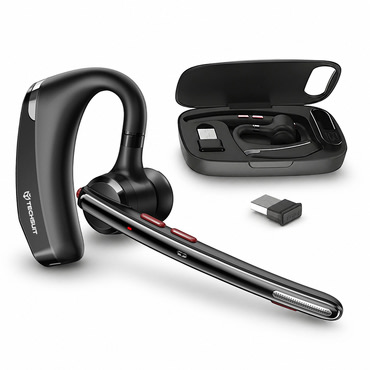 Bluetooth fülhallgató Techsuit "SoundForce Pro (G10)" BT 5.1 Dual-Mic ENC technológiával és 25h akkumulátorral - fekete