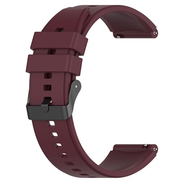 Univerzális szilikon szíj Techsuit "W026" 22mm okosórákhoz - bordó piros
