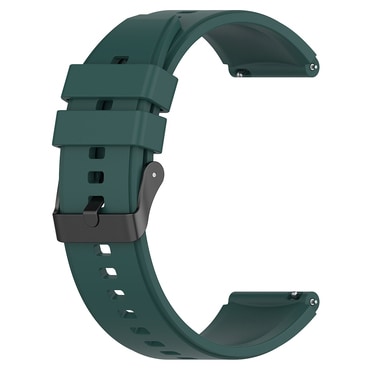 Univerzális szilikon szíj Techsuit "W026" 22mm okosórákhoz - sötétzöld