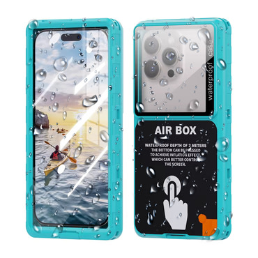 Vízálló ShellBox "AirBox" tok IP68 univerzális telefonokhoz 6.9"-ig - blue