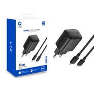 Fali 20W töltő Lito "LC13L" GaN Lightning kábellel - black