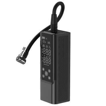 Hordozható kompresszor Proove "Car Pump Assistant Pro (PPAP80010901)" digitális kijelzővel, LED lámpával, 120W - black