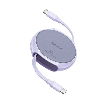 Töltő és adatátviteli 100W USB-C - USB-C káfehér Baseus "Pathfinder Series" - 480Mbps - 1m - nebula purple