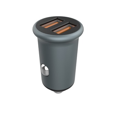 Autós 36W ColorWay "CW-CHA036Q-GR" töltő 2x USB-A, Quick Charge 2.0 & 3.0 - gray