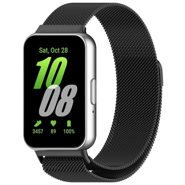 Fém szíj Techsuit "W009" Samsung Galaxy Fit3 készülékhez - black