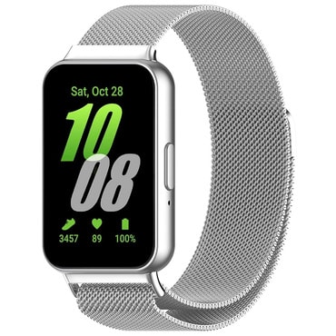 Fém szíj Techsuit "W009" Samsung Galaxy Fit3 készülékhez - silver