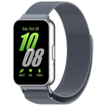 Fém szíj Techsuit "W009" Samsung Galaxy Fit3 készülékhez - blue