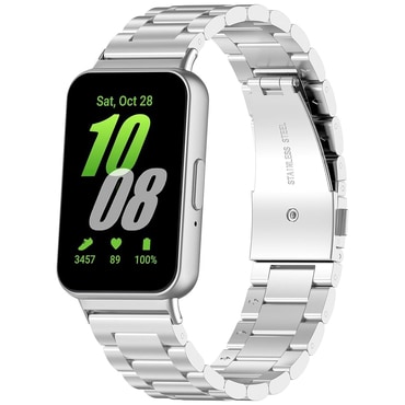 Fém szíj Techsuit "W010" Samsung Galaxy Fit3 készülékhez - silver