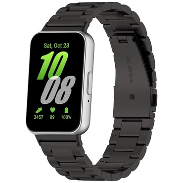 Fém szíj Techsuit "W010" Samsung Galaxy Fit3 készülékhez - black