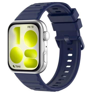 Silikon szíj Techsuit "W082" Huawei Watch Fit 5 Pro készülékhez - navy blue