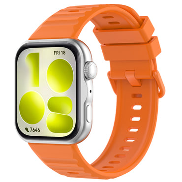 Silikon szíj Techsuit "W082" Huawei Watch Fit 5 Pro készülékhez - orange