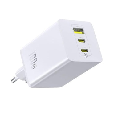 Fali 100W töltő Baseus "EnerFill FE11" 2x USB-C, USB-A - moon white