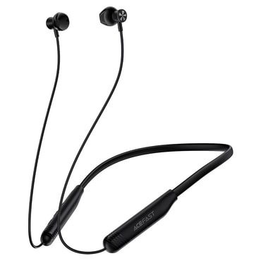 Bluetooth fülhallgató Acefast "N9" BT 6.0 mágneses nyakpánttal, Bass/Game módok, ENC, 200mAh, IPX4 - black