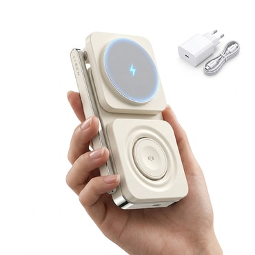 Vezeték nélküli 15W töltőállomás Lisen "YL0223110006" MagSafe-val, 3 az 1-ben - white