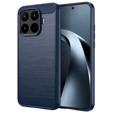 TPU gél tok "Brushed Carbon" Xiaomi 17T készülékekhez - kék