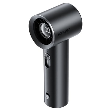 Hordozható ventilátor Acefast "YF1" 100 fokozatú sebesség, 19500rpm, 1800mAh, LED kijelző, USB-C - black
