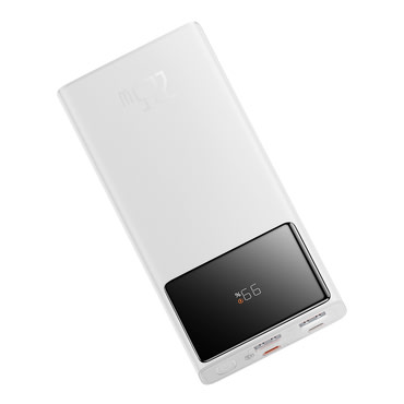 Power bank Baseus "Star-Lord (PPXJ100002)" 10000mAh 22.5W LED kijelzővel - white