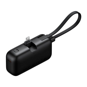 Power bank Mcdodo "FreeKit Series (MC-7800)" 5000mAh 22.5W beépített Lightning kábellel - black