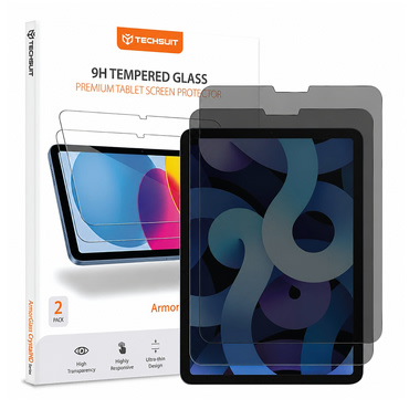 2 darabos adatvédelmi képernyővédő üveg Techsuit ArmorGlass CrystalHD iPad Pro 11 2018 / iPad Air 2020 / iPad Air 2022 készülékhez