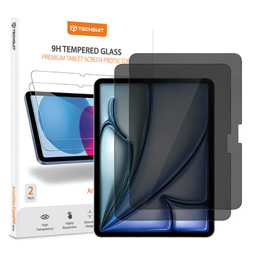 2 darabos adatvédelmi képernyővédő üveg Techsuit ArmorGlass CrystalHD iPad Air 11 2024 / iPad Air 11 2025 / iPad Air 11 2026 készülékhez