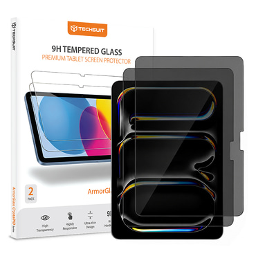 2 darabos adatvédelmi képernyővédő üveg Techsuit ArmorGlass CrystalHD iPad Pro 11 2024 / iPad Pro 11 2025 készülékhez