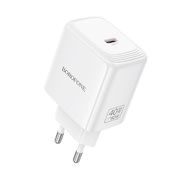 Fali 40W töltő Borofone "Fuente BN33" USB-C, GaN technológia - fehér