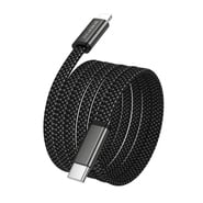 Töltő- és adatkáfehér 30W USB-C Lightning Borofone "Peace BX124" - 1m - fekete