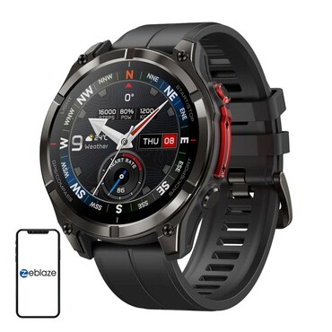 Okosóra Zeblaze "Stratos 4 Pro" 1.43" AMOLED kijelzővel - black