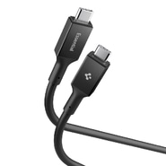 Töltő- és adatátviteli 240W USB-C - USB-C káfehér Spigen "EB24015CC" - 40Gbps - 1.5m - black