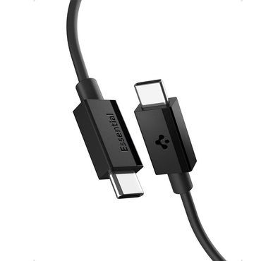 Töltő- és adatátviteli 60W USB-C - USB-C káfehér Spigen "EB6020CC" - 480Mbps - 2m - black