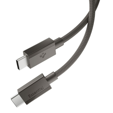 Töltő és adat 60W USB-C - USB-C káfehér Spigen "EB6015CC" - 480Mbps - 1.5m - gunmetal