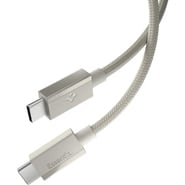 Töltő és adatátviteli 60W USB-C - USB-C káfehér Spigen "EB6015CC" - 480Mbps - 1.5m - natural titanium