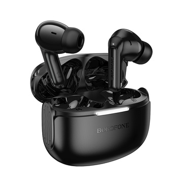 Bluetooth fülhallgató Borofone "Peaceful FQ9" BT 5.4 300mAh kapacitással, True Wireless és Touch Control - fekete