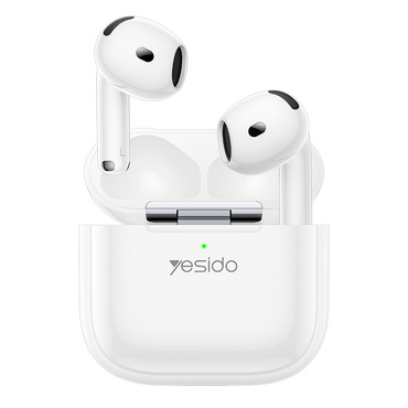 Bluetooth fülhallgató Yesido "TWS31S" BT 5.4 mikrofonnal és 300mAh - fehér